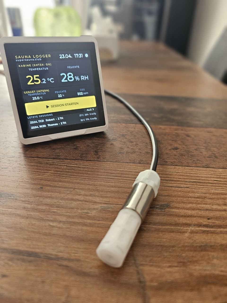 SSC Sauna Logger mit Sensor